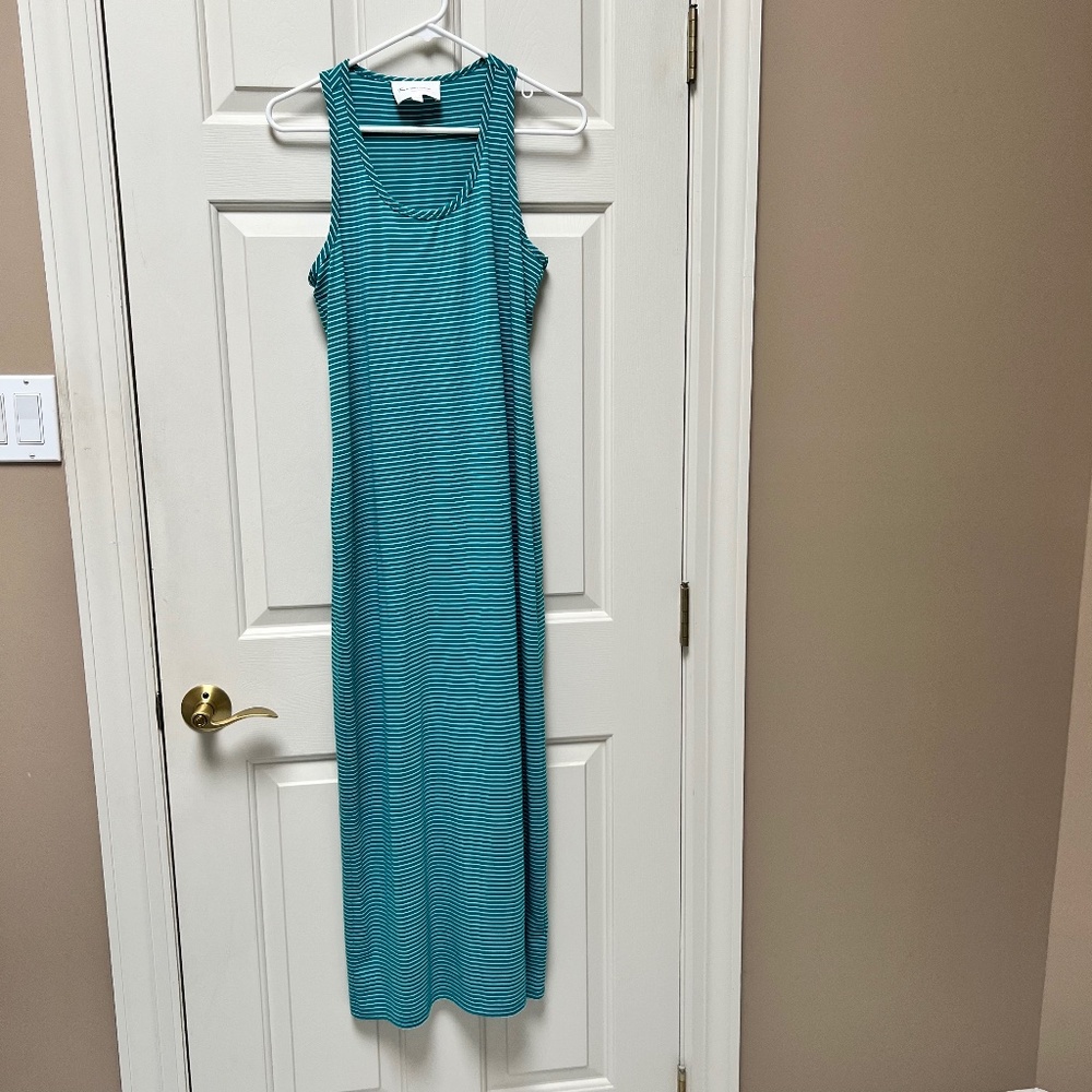Full Length Maxi Stripe Dress - Tura by Vince Camuto
